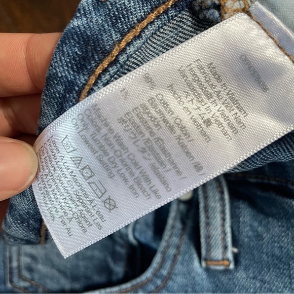 Madewell The '90s Straight Jean in Liola Wash Binded-Waist no-waist size 30 - Picture 14 of 16